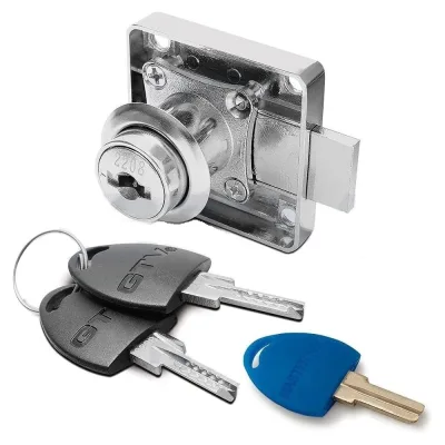 Замок мебельный GTV №138 + компьютерный ключ ZZ-CF-138-K