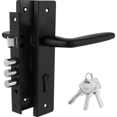 Дверной комплект PALIDORE LHS 6237-314, 3 ключа, Black 98761525