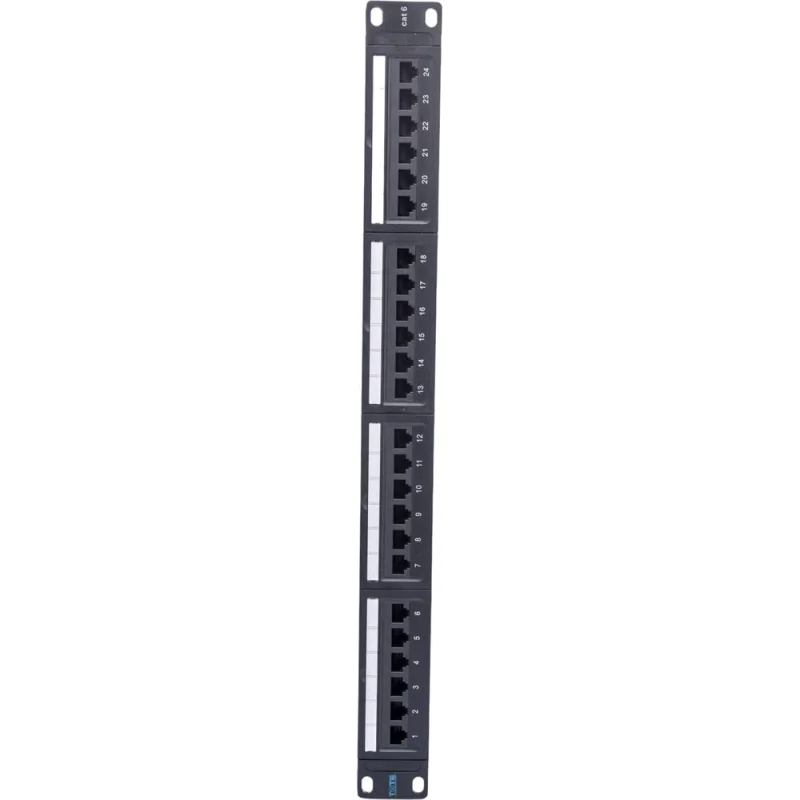 Патч-панель TWT 19 , 24 порта RJ-45, категория 6, UTP, 1U, PP24UTP/6