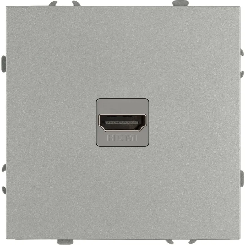 Розетка ЭРА Galaxy 15-3114-03 HDMI IP20 алюминий Б0070796