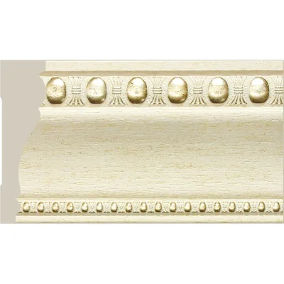 Потолочный плинтус Cosca Decor интерьерный багет, 90 мм, патина СПБ023832