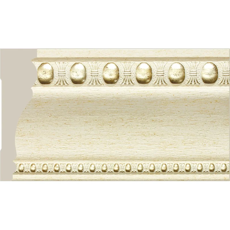 Потолочный плинтус Cosca Decor интерьерный багет, 90 мм, патина СПБ023832