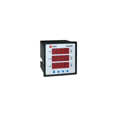 Цифровой вольтметр EKF PROxima на панель 96х96 трехфазный vd-963