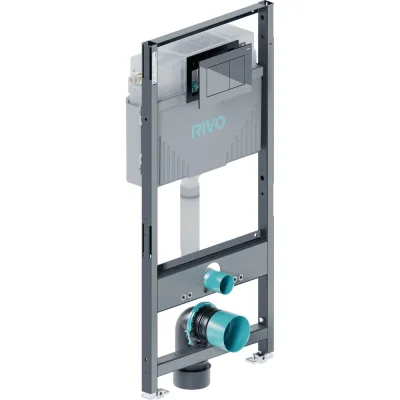 Комплект RIVO SYSTEMS Инсталляция для унитаза со сливным баком RIVO Set A + Панель смыва RIVO Touch Line Хром глянцевый ( 1 шт. ) 200001.2