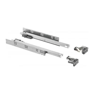 Направляющие скрытого монтажа GTV MODERN SLIDE PRO L-300, с регулировкой полного выдвижения, для деревянных ящиков, с выталкивателем PB-3D0FPO18-300-PRO