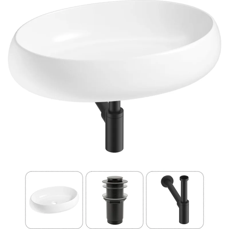 Комплект 3 в 1 Lavinia Boho Bathroom Sink накладная раковина 60x40 см, состоит из 3331109 20215100R