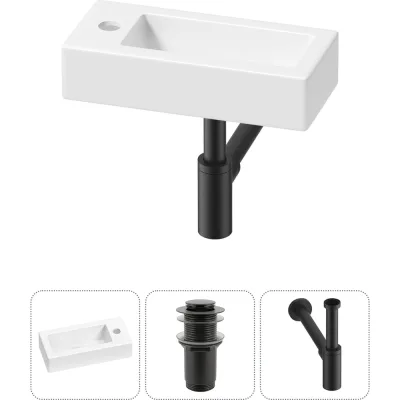 Комплект 3 в 1  Lavinia Boho Bathroom Sink накладная/подвесная раковина 37x18 см 20215886R