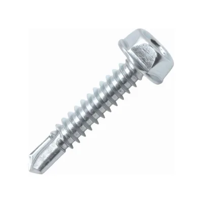 Саморез Stalmax LS-DIN 7504K 6,3х32 со сверлом, шестигранной головкой и прессшайбой (арт. 11924) оцинкованная сталь (уп. 500 шт) 11924-023