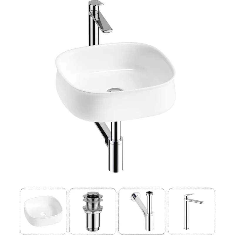 ΠΠΎΠΌΠΏΠ»Π΅ΠΊΡ 4 Π² 1 Lavinia Boho Bathroom Sink Π½Π°ΠΊΠ»Π°Π΄Π½Π°Ρ ΡΠ°ΠΊΠΎΠ²ΠΈΠ½Π° 42x42 ΡΠΌ 3331108 20215452R