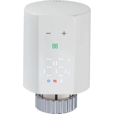 Умная термостатическая головка TEBO BYL100 М30х1,5 жидкостная T-TA.Г.809.М30-15BYL.CN