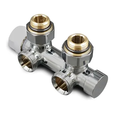 Узел нижнего подключения термостатический угловой Primoclima Armature Thermolink 1/2x3/4, х PCS3412PC