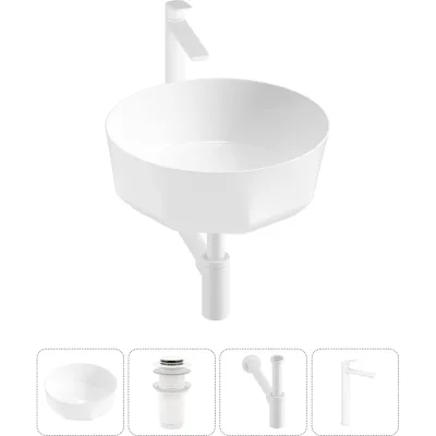Комплект Lavinia Boho 4 в 1 Bathroom Sink накладная раковина 42x42 см 3331109 20215800R