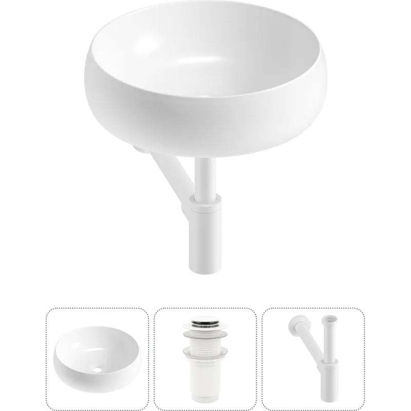 Комплект Wellsee 3 в 1 Lavinia Boho Bathroom Sink накладная раковина 36x36 см 3331108 20215038R