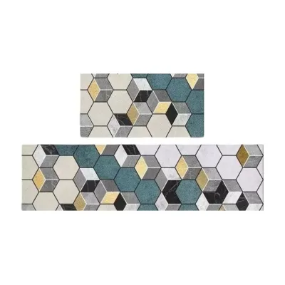 Коврики Homium Home, набор 2 шт., рисунок кубики set2mat03