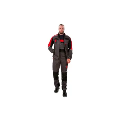 Костюм URSUS МЕГА куртка/полукомбинезон, темно-серый/черный/красный, 48-50, 170-176 КОС888-Т.СЕРЫЙ/ЧЕРНЫЙ/КРАСНЫЙ/48-50, 170-176