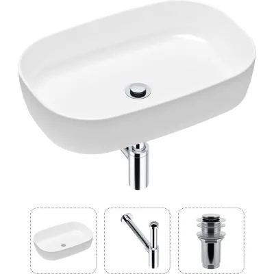 Накладная раковина для ванной Lavinia Boho Bathroom Sink Slim в комплекте 3 в 1 21520059