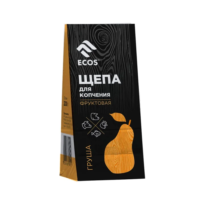 Щепа для копчения из фруктовых пород Ecos ГРУША, 200 г 107330