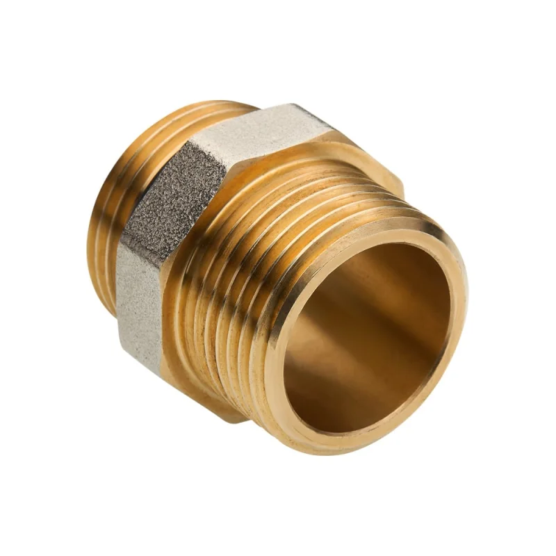 Фитинг резьбовой Valtec ниппель коллекторный 1 х 1 нар.-нар. VTr.584.N.0006
