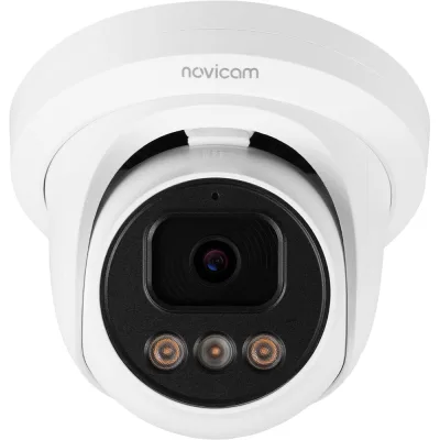 Камера видеонаблюдения IP купольная Novicam LUX 52MX 1/2.7 CMOS, 5 Мп 25 к/с, 2.8 мм, ИК 40 м, PoE уличная всепогодная v. 1045V