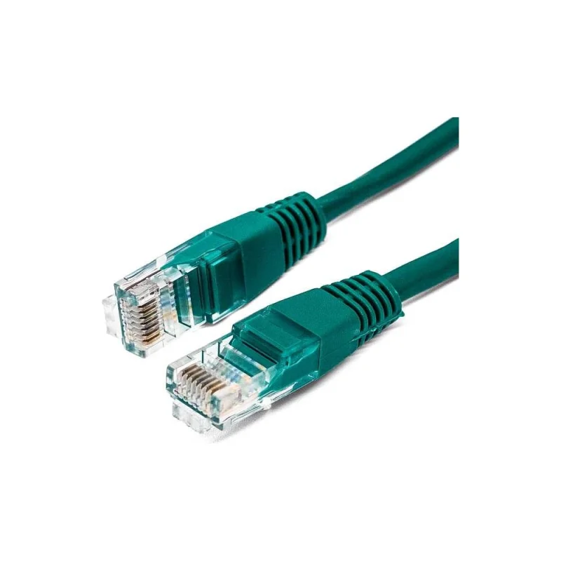 Кабель патч-корд U/UTP 5e кат. 2м FL-U5-2M-G 26AWG(7x0.16 мм), омедненный алюминий (CCA), PVC, зелёный Filum 00-00872959