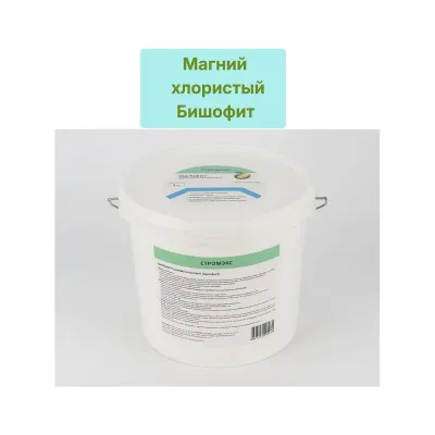 Противогололёдный реагент и пылеподавитель МАГРЕФИТ (магний хлористый (бишофит)) в пластиковых банках (ведрах) по 3 кг магрефит-3