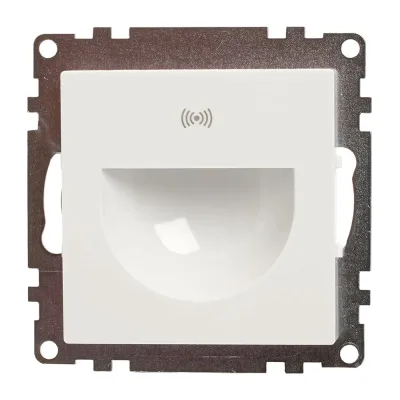 Механизм подсветки встраиваемой LED c датчиком движения STEKKER 250В, 1W, 4000К, серия Катрин, белый, 50279