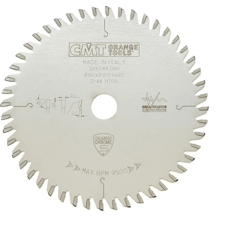 Диск пильный WOODWORK 160x2.2/1.6x20 Z48 MTCG 223.048.06H