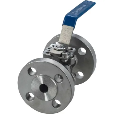 Кран шаровый фланцевый под привод нержавеющий NEWKEY (3PC), AISI304 DN15 (1/2"), (CF8), PN16 NK-BFp15/4