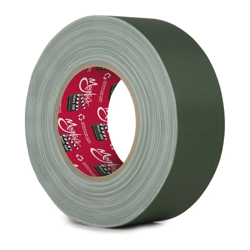 Клейкая лента Matt 500 - Гаффа тейп Magtape 50 мм х 50 м зеленая CT50050G