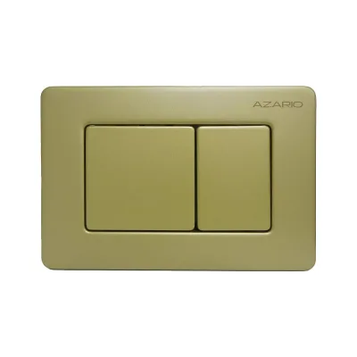 Клавиша смыва Azario AZ-SS-003-G Нью-ТС из нержавеющей стали, квадратная, золотая матовая, 242×165×29,8 мм, для инсталляций AZ-G12 и AZ-TS006T 00098430