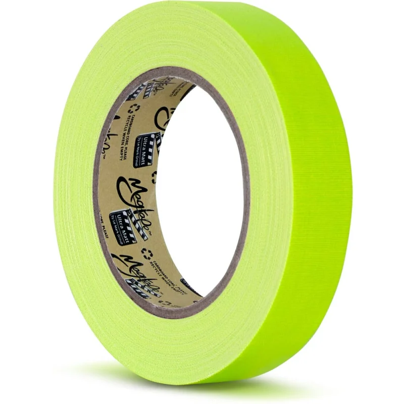 Клейкая лента Magtape Ultra Matt Fluorescent гаффа тейп 25мм x 25м желтый CTULTRA25NYE25