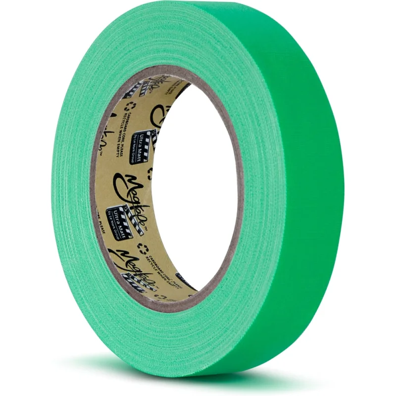 Клейкая лента Magtape Ultra Matt Fluorescen гаффа тейп 25мм x 25м зеленый CTULTRA25NGN25