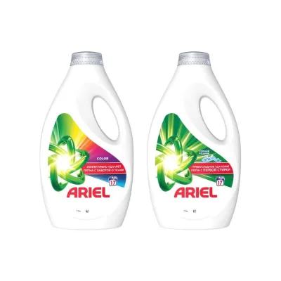 Гель для стирки ARIEL жидкий 2x1.56л Color+Горный родник 1220464