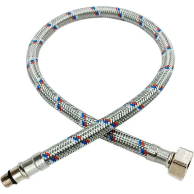 Гибкая подводка для смесителя РОСТерм М10х15, 1/2", 80см 80FLX12INTМ10х15