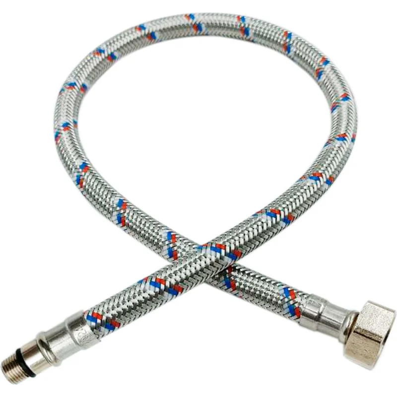 Гибкая подводка для смесителя РОСТерм М10х15, 1/2", 80см 80FLX12INTМ10х15