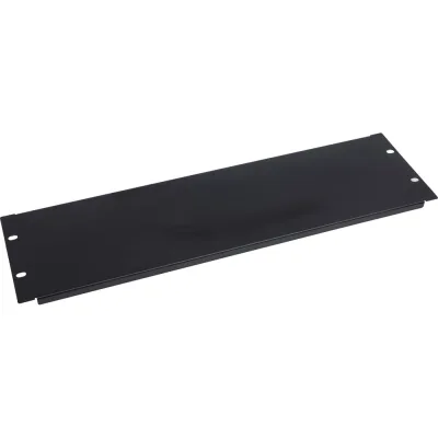 Панель 3U заглушка NTSS крепление 19 3U, черный RAL 9005 NTSS-FUB-3U-BL