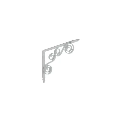 Кронштейн фигурный DOMART 250x200 мод.8 серый металлик 4620031740476