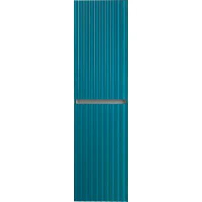 Пенал настенный подвесной Art&Max ELEGANT Бирюзовый матовый AM-ELEGANT-1500-2А-SO-TM-LED