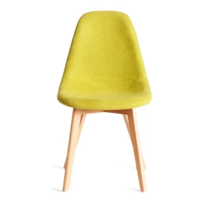 Стул Tetchair 4 шт CINDY SOFT mod. C1021F1-1 фактурный велюр/дерево бук, 55x48x83 см, Светло-зеленый LY1701-8, натуральный 21237