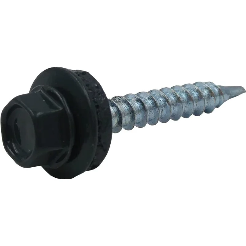 Саморез кровельный КРЕП-КОМП 4,8х51 RAL9005, чёрный К Средняя фасовка (100шт) ск519005кф