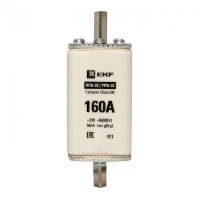 Вставка плавкая EKF PROxima ППН-33 160А 50 кА 660 В (fus-33/160)