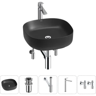 Набор Wellsee 5 в 1 Belle Spa 3.0 накладная раковина 45x45 см 20212714R
