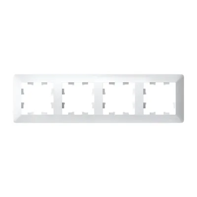 Рамка Systeme Electric AtlasDesign Air четырехместная белая (ATN220104)