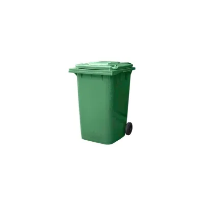 Контейнер Razak plast пластик, зелёный, R, 360 л., без логотипа, с крышкой, зелёная, на колёсах 1694497437808