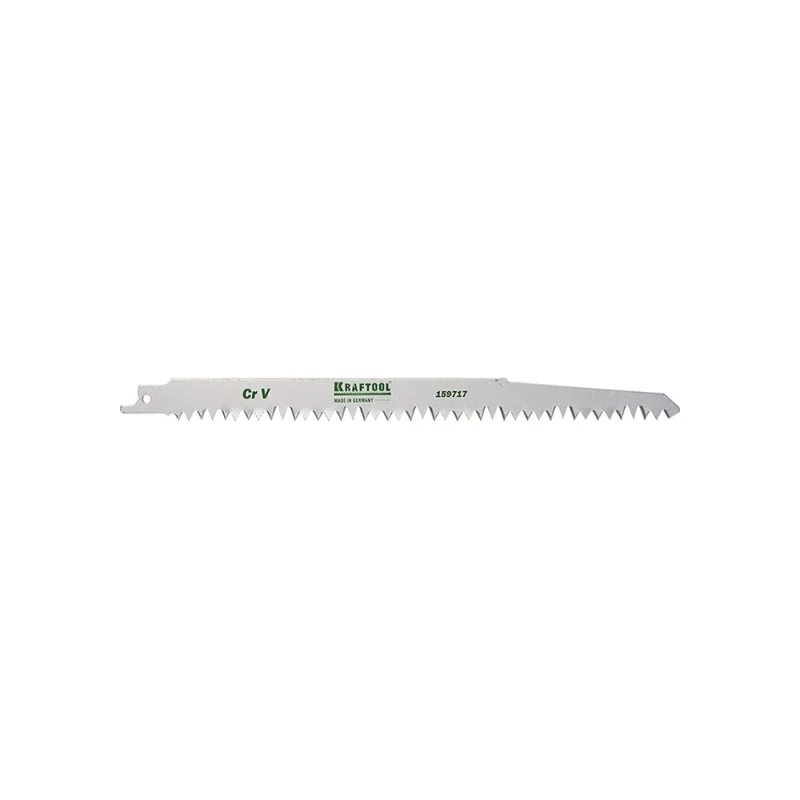 Полотно по дереву для электроножовки KRAFTOOL S1531L 1/2"S, разведенные, заточенные зубья, Cr-V, шаг 5-6.5 мм, 230 мм 159717