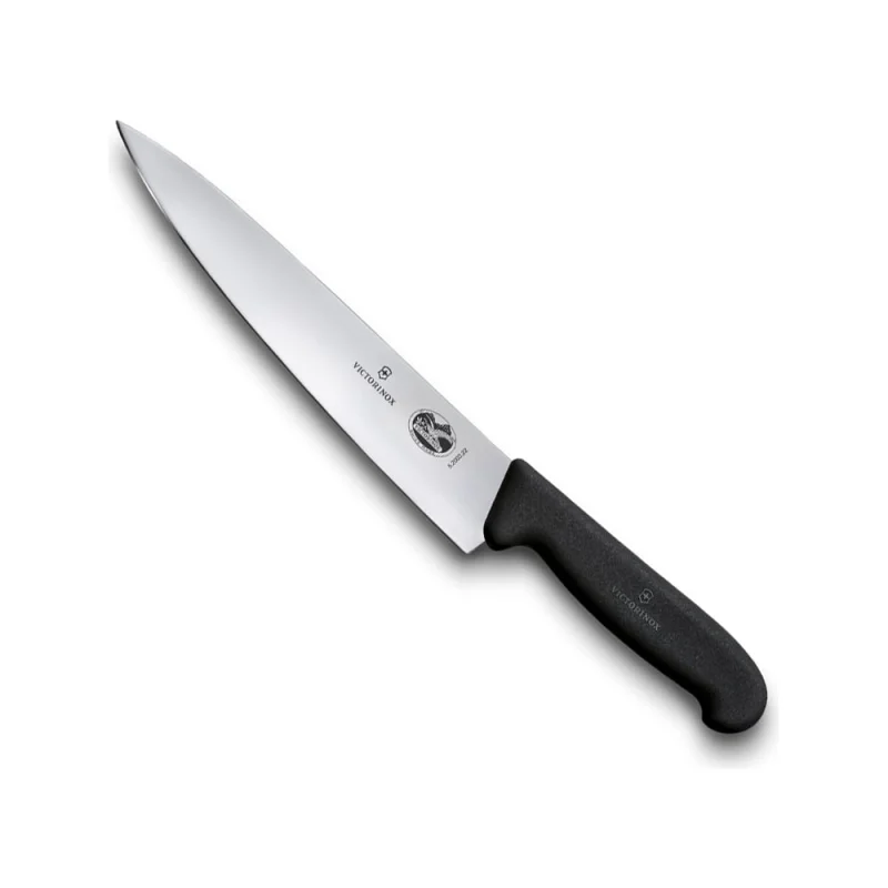 Разделочный нож Victorinox лезвие 22 см, черный 5.2003.22