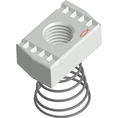 Пружинная гайка Fischer для шины (оцинкованная сталь) FSN 41/M10(50 шт) 558921