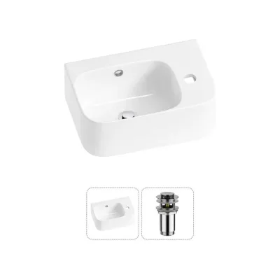 Комплект Wellsee 2 в 1 Lavinia Boho Bathroom Sink накладная/подвесная раковина 37x25 см 20216553R