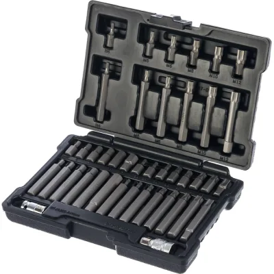 Набор бит STELS HEX, TORX, SPLINE, шестигранник 1/2" 42шт 11318