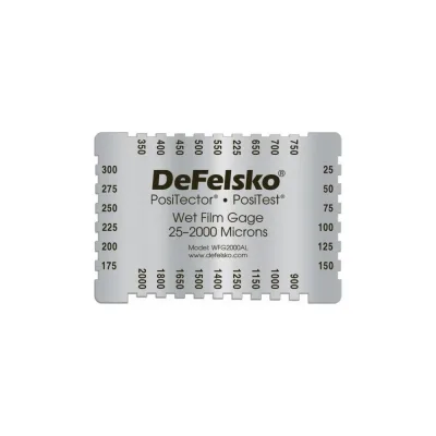 Гребенка мокрого слоя Defelsko 25-2000 мкм, алюминий WFG2000AL